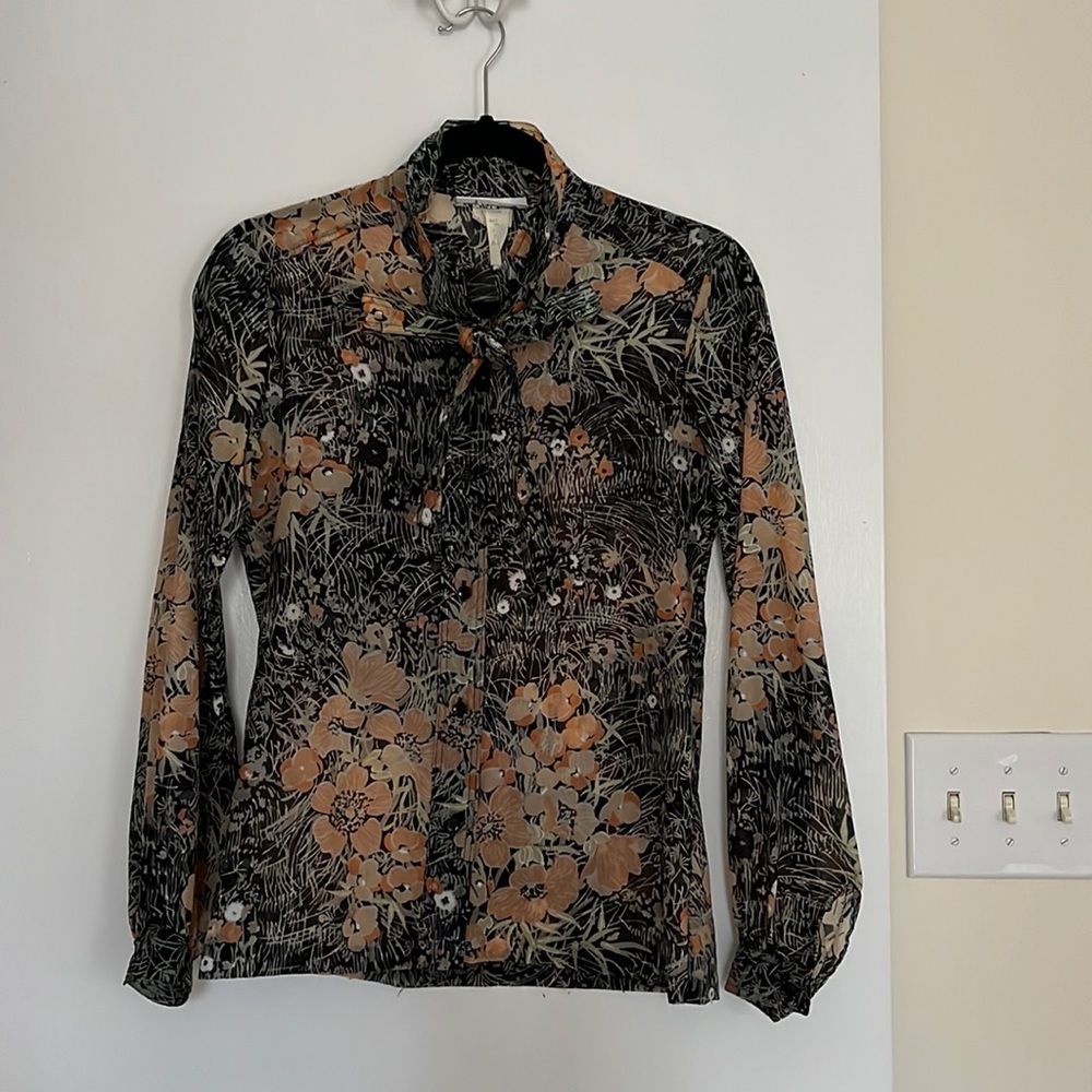 LS vintage blouse sheer